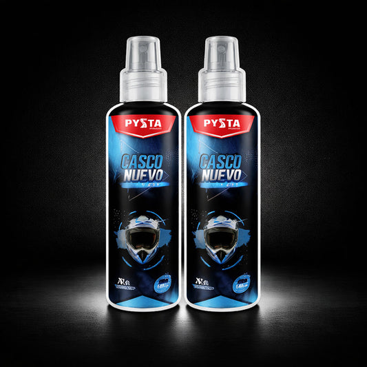 Combo X2 Limpiador Casco Nuevo Pysta | Lavado en Seco 200ml | Interior y Visera