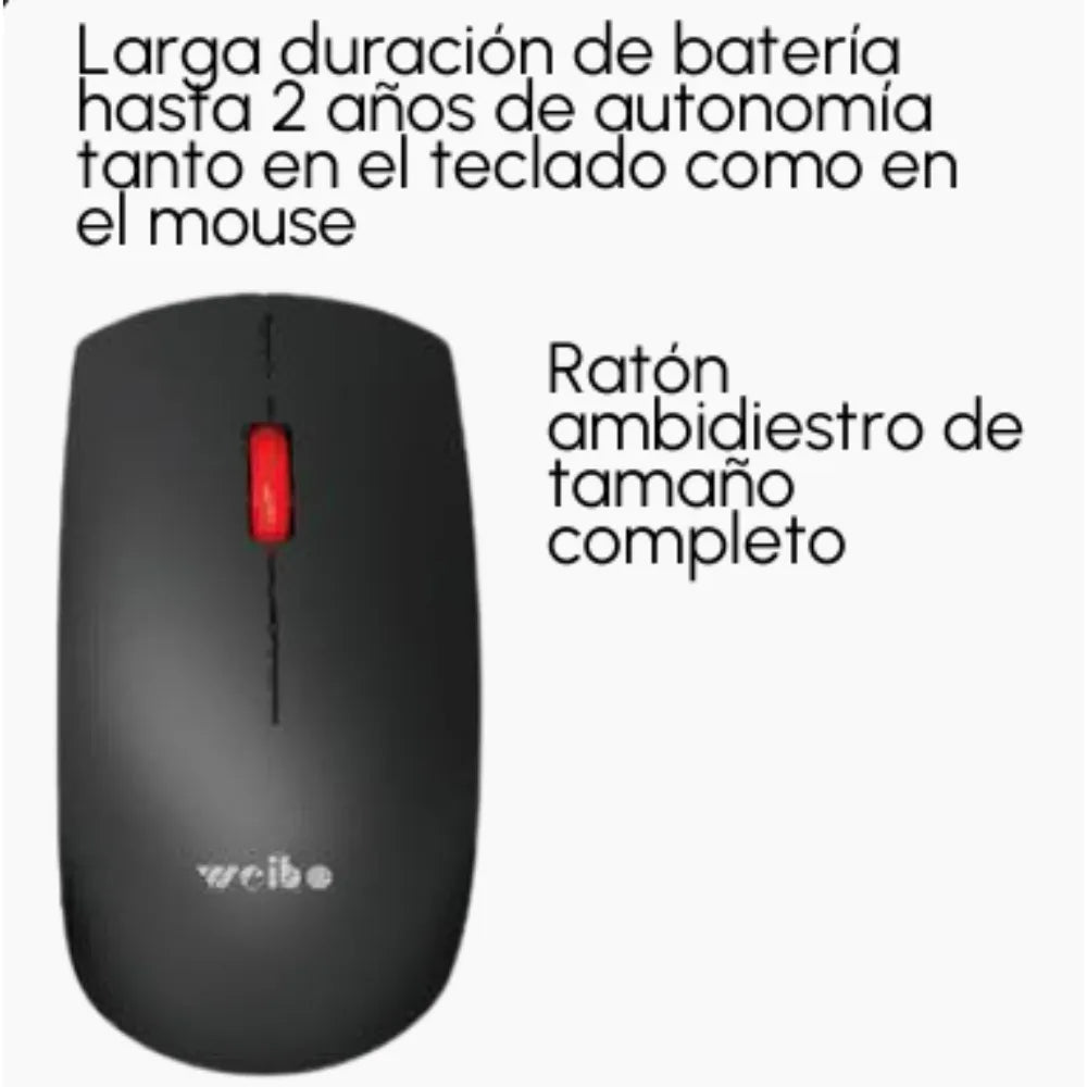 Combo teclado WB-900, teclado Completo, con teclado numérico