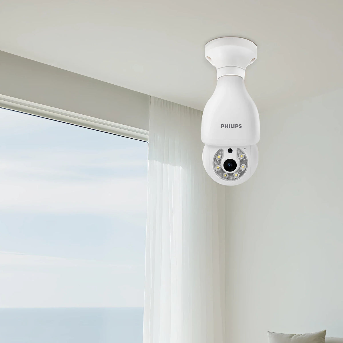Camara Wi-Fi Philips TAI2440 con instalacion en rosca de bombillo - vista 2