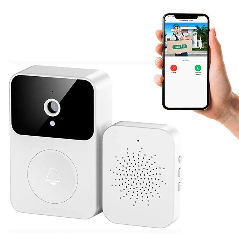 Timbre inteligente MF-5 con camara HD y su receptor inalambrico