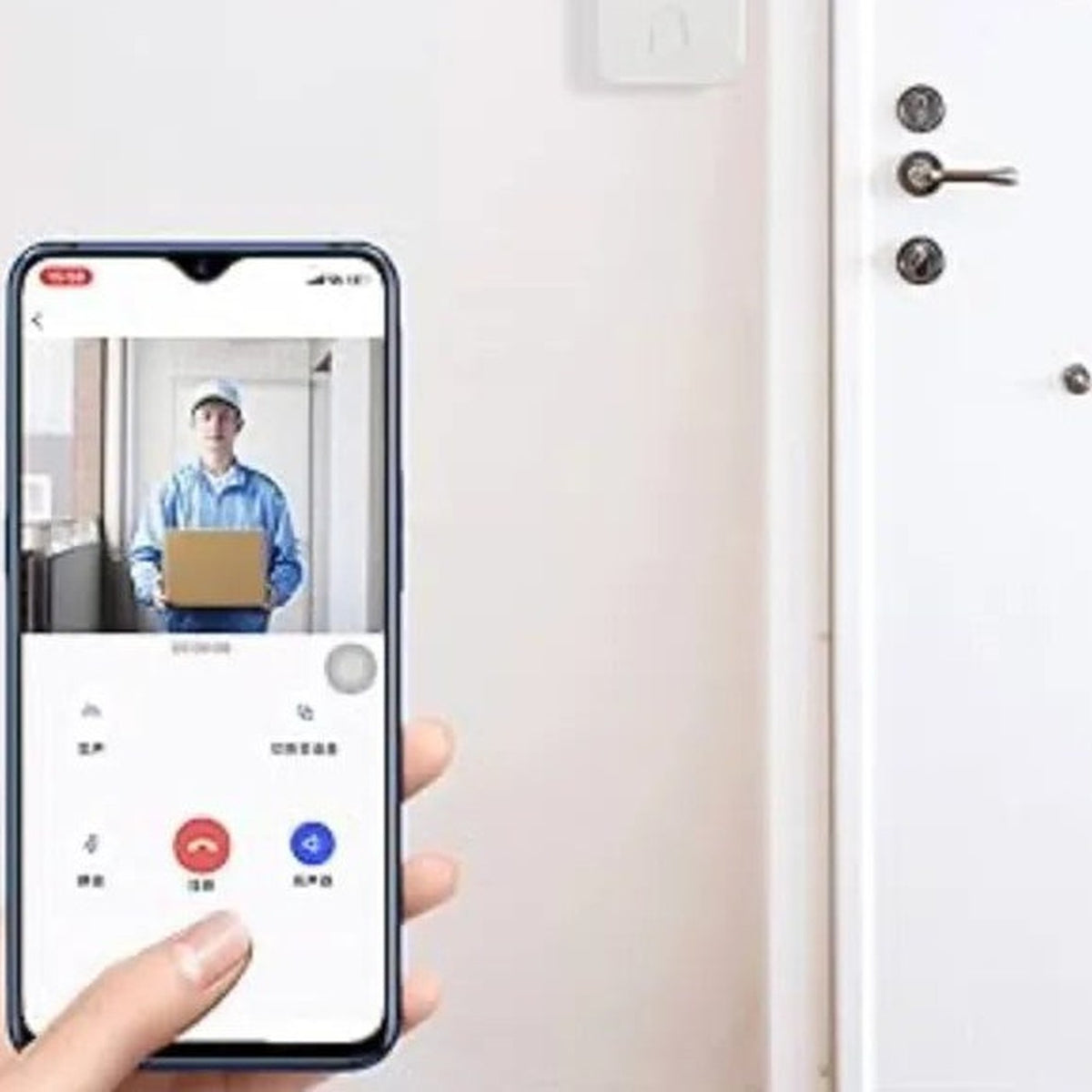 Timbre inteligente MF-5 con camara HD y su receptor inalambrico - vista 2